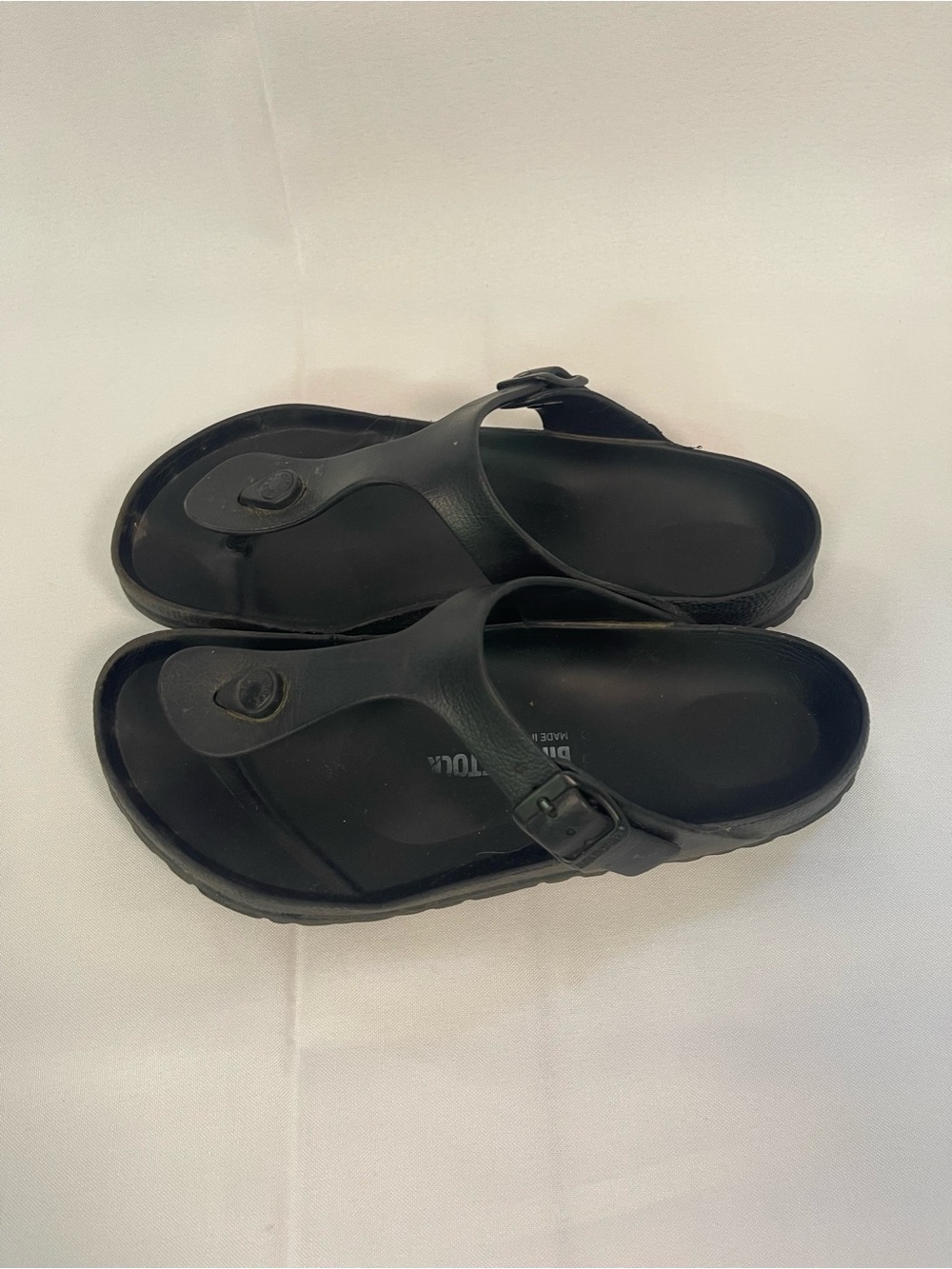 Birkenstock Black EVA Thong Sandals 39 - Picture 2 of 5